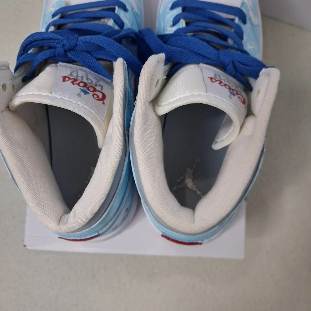 Nike Air Jordan 1 Mid Coors Light Custom Size 6Y
